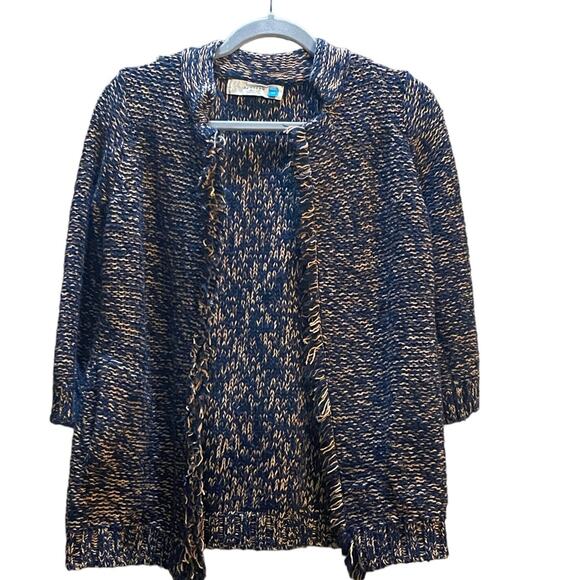 Sparrow Cardigan Fringe Cable Knit Open Front Sweater XS - Picture 1 of 6